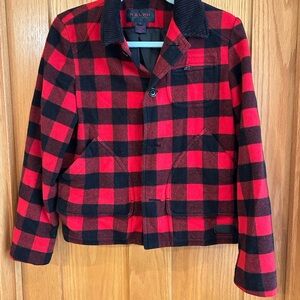 Ralph Lauren Vintage Red & Black Buffalo Check Jacket